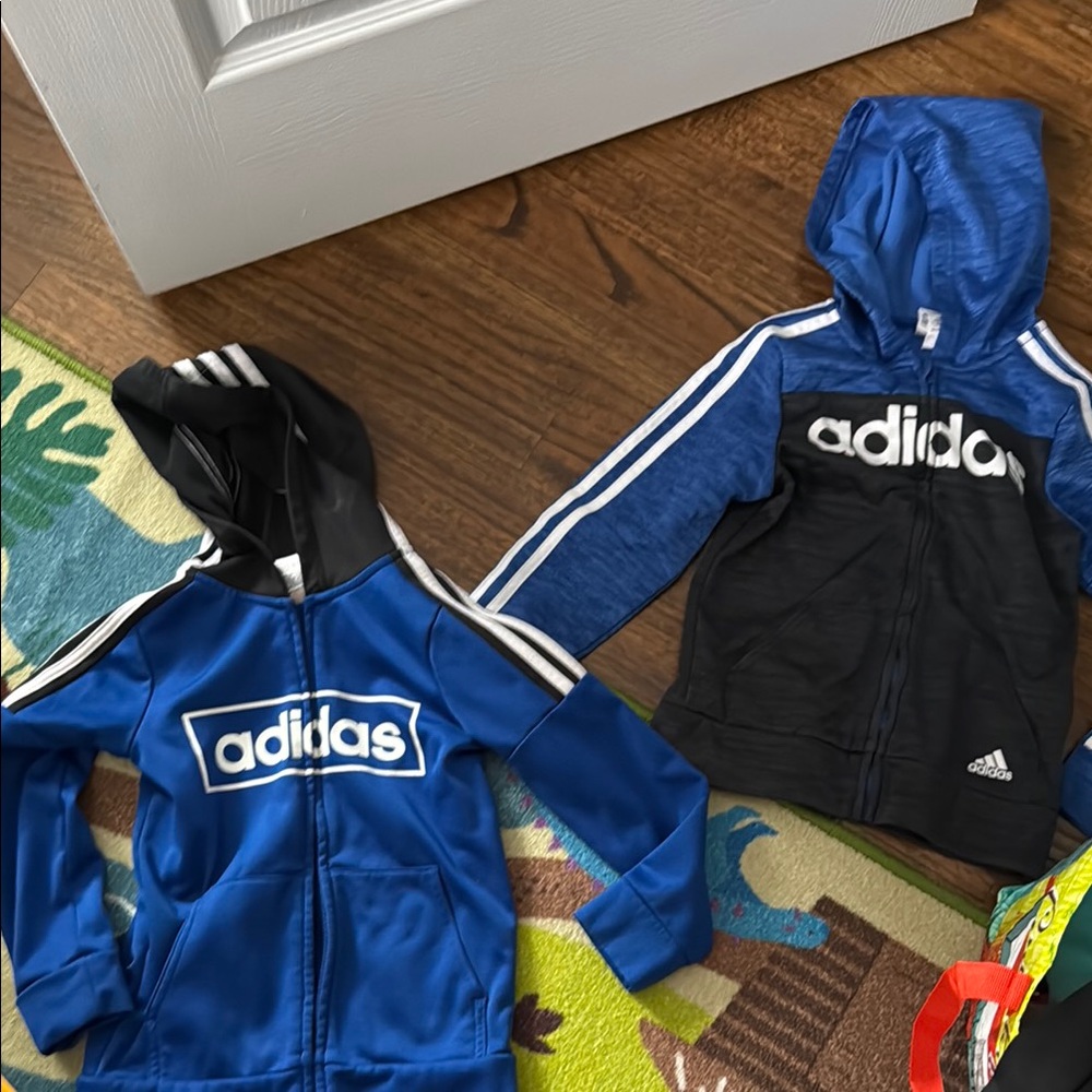 adidas Blue and Black Sweatshirts and Hoodies